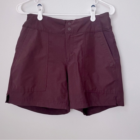 REI Co-op Women's Screeline Technical Shorts Regular Fit Cacao Maroon Size 4 - Picture 14 of 14